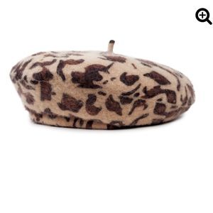 Britton leopard beret